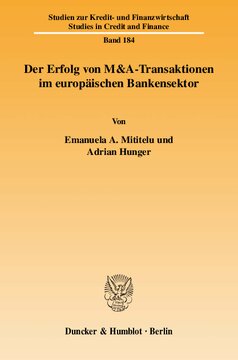Der Erfolg von M&A-Transaktionen im europäischen Bankensektor
