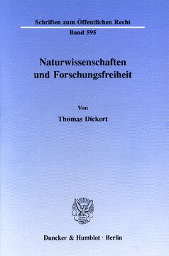 Naturwissenschaften und Forschungsfreiheit