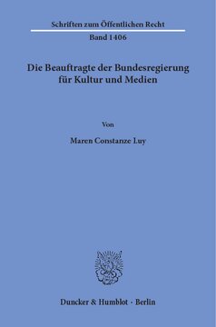 Die Beauftragte der Bundesregierung für Kultur und Medien