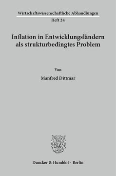 Inflation in Entwicklungsländern als strukturbedingtes Problem