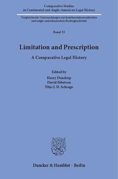 Limitation and Prescription: A Comparative Legal History