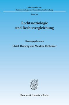 Rechtssoziologie und Rechtsvergleichung