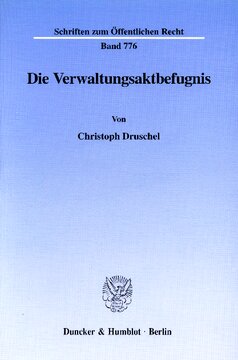 Die Verwaltungsaktbefugnis