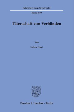 Täterschaft von Verbänden