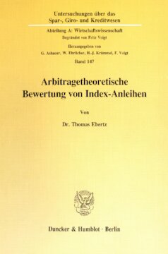Arbitragetheoretische Bewertung von Index-Anleihen
