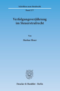 Verfolgungsverjährung im Steuerstrafrecht