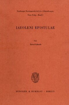 Iavoleni Epistulae