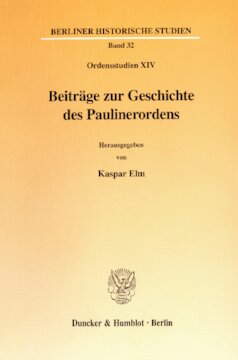 Beiträge zur Geschichte des Paulinerordens: (Ordensstudien XIV)