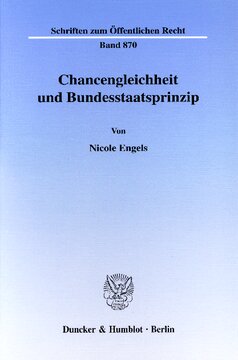 Chancengleichheit und Bundesstaatsprinzip