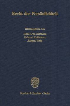 Recht der Persönlichkeit