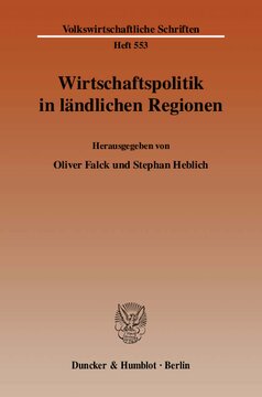 Wirtschaftspolitik in ländlichen Regionen