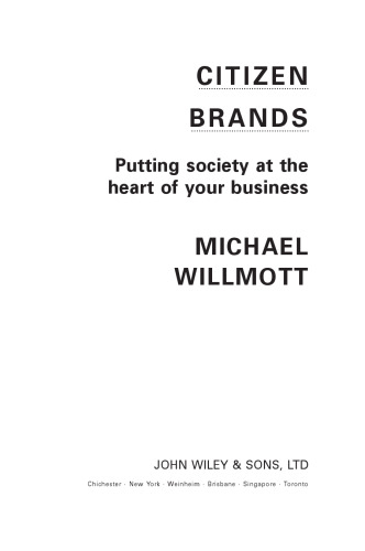 Citizen Brands : Putting Society at the Heart of Your Business