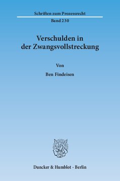 Verschulden in der Zwangsvollstreckung