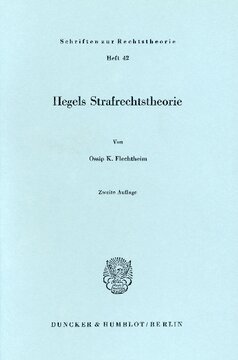 Hegels Strafrechtstheorie
