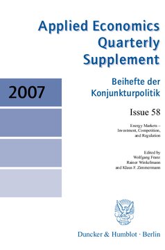 Energy Markets - Investment, Competition, and Regulation