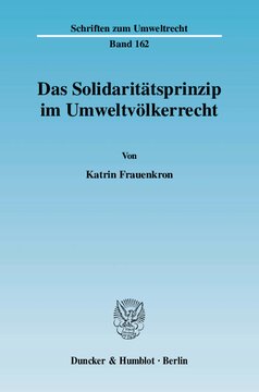 Das Solidaritätsprinzip im Umweltvölkerrecht