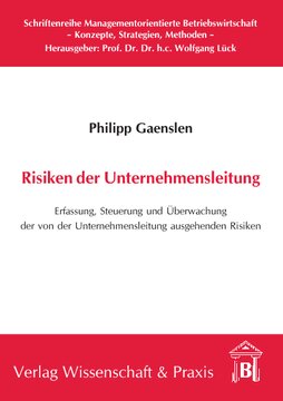Risiken der Unternehmensleitung: Erfassung, Steuerung und Überwachung der von der Unternehmensleitung ausgehenden Risiken