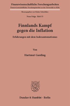 Finnlands Kampf gegen die Inflation: Erfahrungen mit dem Indexautomatismus