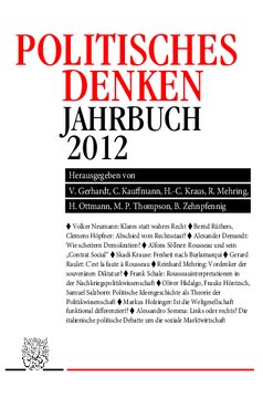 Politisches Denken. Jahrbuch 2012