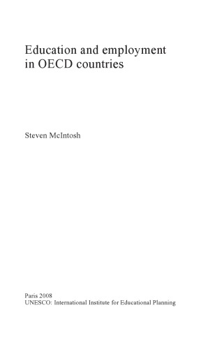 Education and Employment in OECD Countries (Fundamentals of Educational Planning)