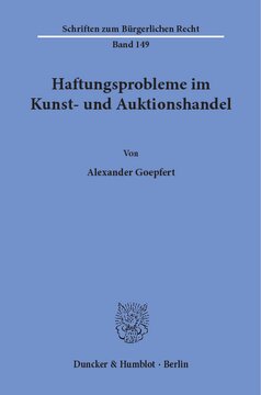 Haftungsprobleme im Kunst- und Auktionshandel