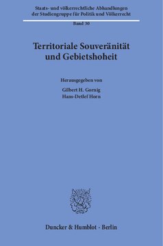 Territoriale Souveränität und Gebietshoheit