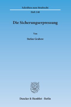 Die Sicherungserpressung