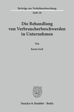 Die Behandlung von Verbraucherbeschwerden in Unternehmen