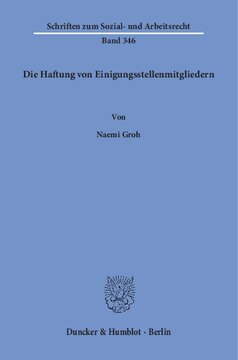 Die Haftung von Einigungsstellenmitgliedern