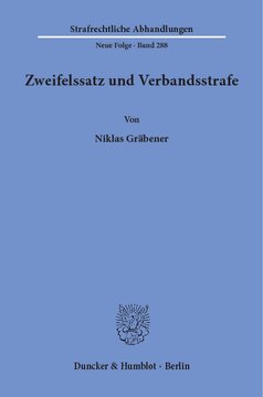 Zweifelssatz und Verbandsstrafe