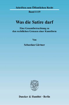 Was die Satire darf: Eine Gesamtbetrachtung zu den rechtlichen Grenzen einer Kunstform