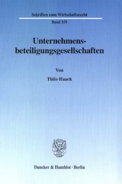 Unternehmensbeteiligungsgesellschaften
