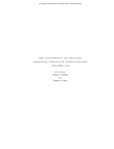 Scarabs, Scaraboids, Seals and Seal Impressions from Medinet Habu (The Oriental Institute of the University of Chicago)