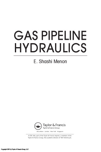 Gas Pipeline Hydraulics