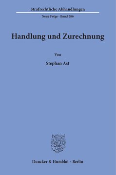 Handlung und Zurechnung