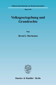 Volksgesetzgebung und Grundrechte