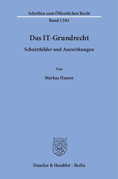 Das IT-Grundrecht: Schnittfelder und Auswirkungen