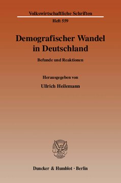 Demografischer Wandel in Deutschland: Befunde und Reaktionen