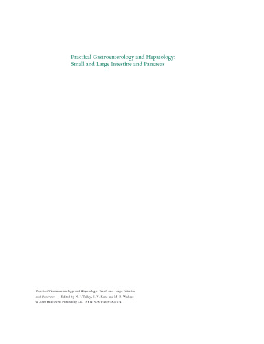 Practical Gastroenterology and Hepatology: Small and Large Intestine and Pancreas