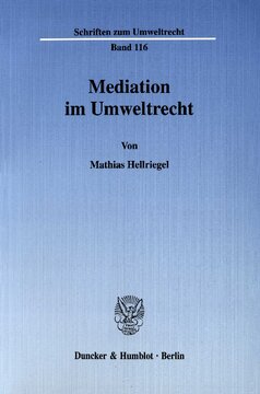 Mediation im Umweltrecht