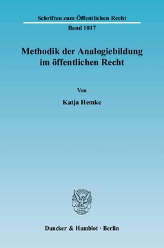 Methodik der Analogiebildung im öffentlichen Recht
