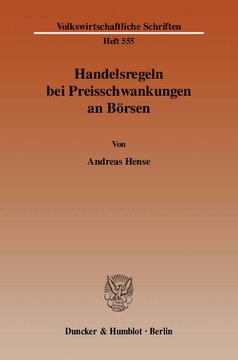 Handelsregeln bei Preisschwankungen an Börsen