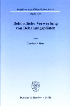 Behördliche Verwerfung von Bebauungsplänen