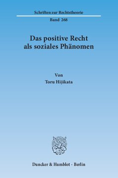 Das positive Recht als soziales Phänomen