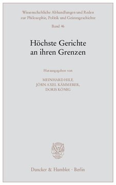 Höchste Gerichte an ihren Grenzen