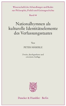 Nationalhymnen als kulturelle Identitätselemente des Verfassungsstaates