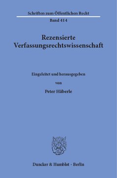 Rezensierte Verfassungsrechtswissenschaft