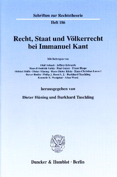 Recht, Staat und Völkerrecht bei Immanuel Kant: Marburger Tagung zu Kants 'Metaphysischen Anfangsgründen der Rechtslehre'