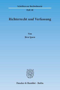 Richterrecht und Verfassung
