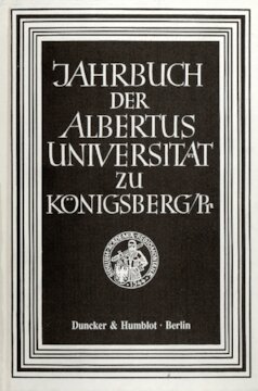 Jahrbuch der Albertus-Universität zu Königsberg/Pr: Band XXIX (1994). Die Albertus-Universität zu Königsberg und ihre Professoren. Aus Anlaß der Gründung der Albertus-Universität vor 450 Jahren hrsg. von Dietrich Rauschning / Donata v. Nerée